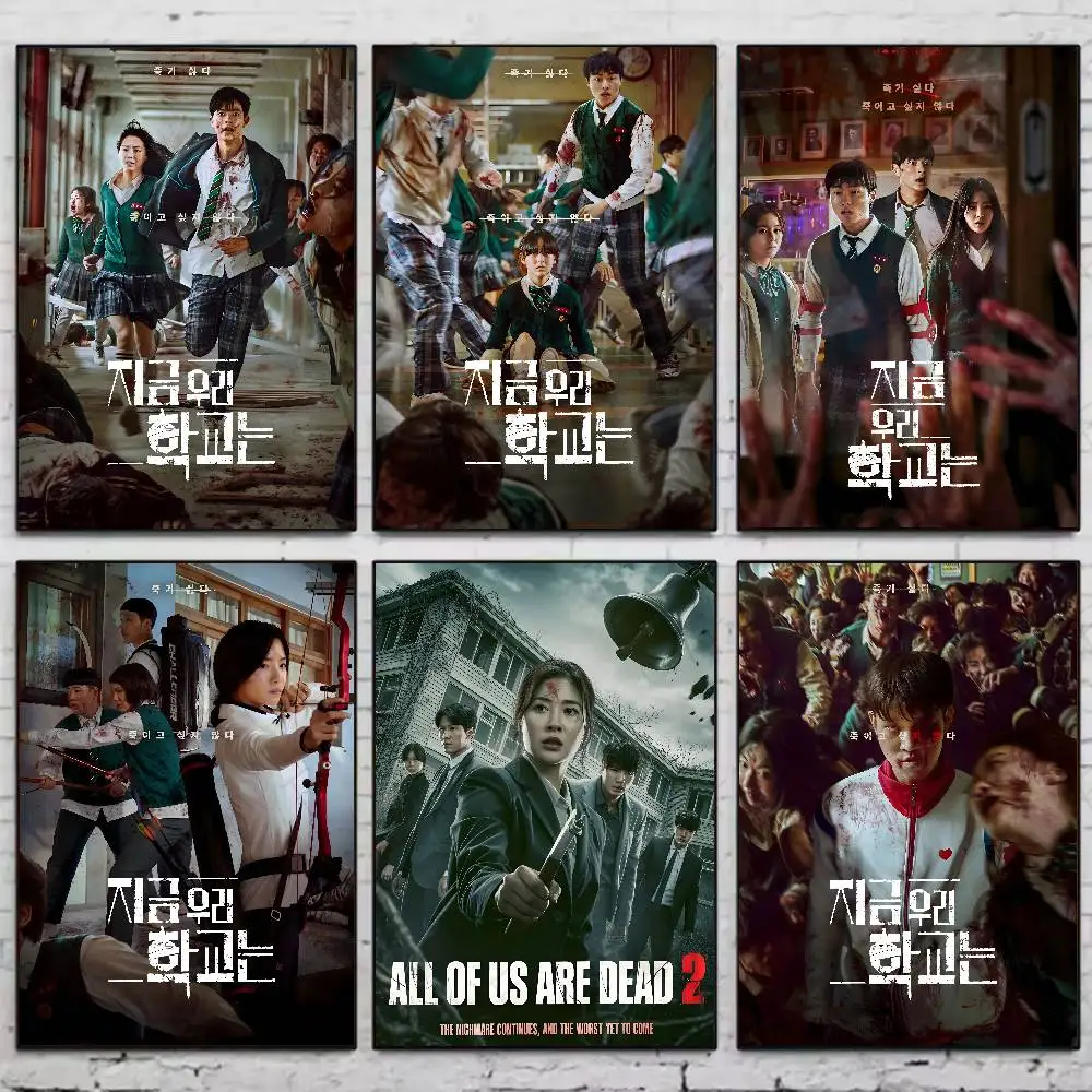 Korea Tv A-all Of Us Are Dead 2 Poster High Quality Dorm Living Room Aesthetic Wall Decoration Painting Stickers Gift