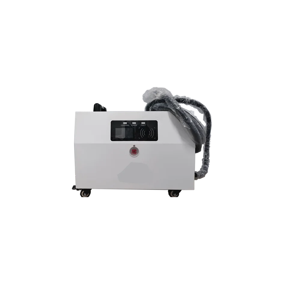 محطة شحن السيارة الكهربائية المحمولة المحمولة 20kw NACS GBT موصل تيار مستمر شاحن سريع CHAdeMO للسيارة