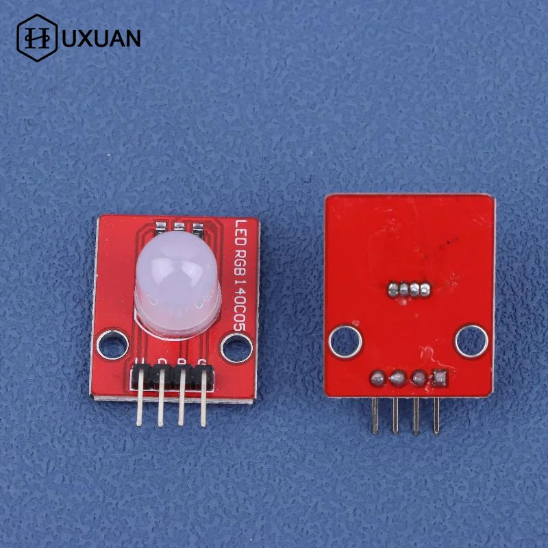 【New】5Pcs 10mm Full Color Three-color Compatible RGB LED Module140C5 Electronic Building Blocks For Arduinos DIY Starter Kit