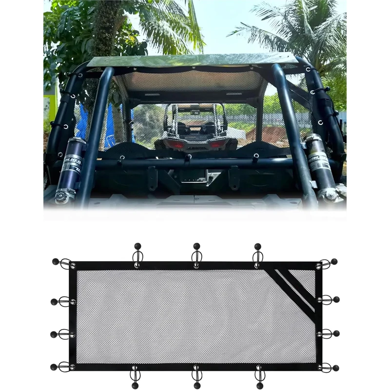 

RZR Rear Window Mesh Net - Dust-Proof & UV50+ Sunshade for RZR 570 800 900 1000 XP Turbo (2 Seater 2015-2024) XP 1000 (2014-2021