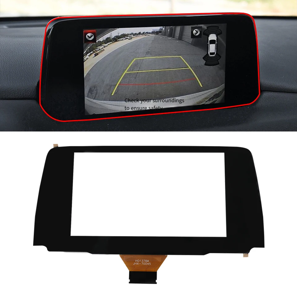 For MAZDA CX-5 2016-2019 Replacement 7inch Touch Screen Glass Digitizer Car Radio Multi-Media Parts