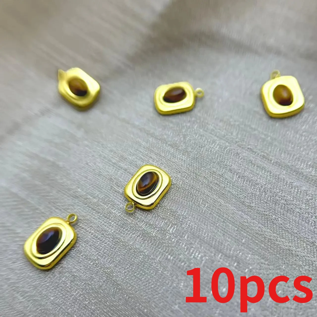 

10pcs Stainless Steel Charms Pendants for Jewelry Making Necklace Connector Handmade Craft Charms