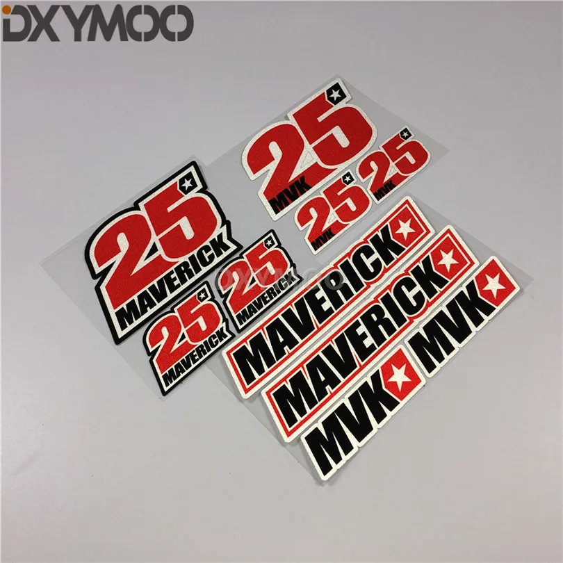 تصفيف السيارة الشارات دراجة نارية موتوكروس موتو سباق ملصق مصدات للنجم MVK 25 مافريك VINALES GSX-R1000 #2