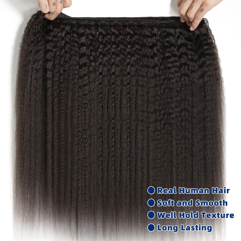 موسيلي غريب حزم مستقيمة شعر الإنسان حزم من شعر مفرود حزم الشعر الخام 1/3/4 حزمة صفقات شعر بشري لعذراء ملحقات