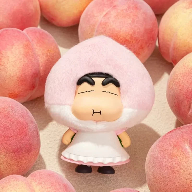 Crayon Shin-Chan Blind Box Speelgoed Authentieke Fruit House Series Pluche Design Sleutelhangers Hangers Halloween Trendy Geschenken