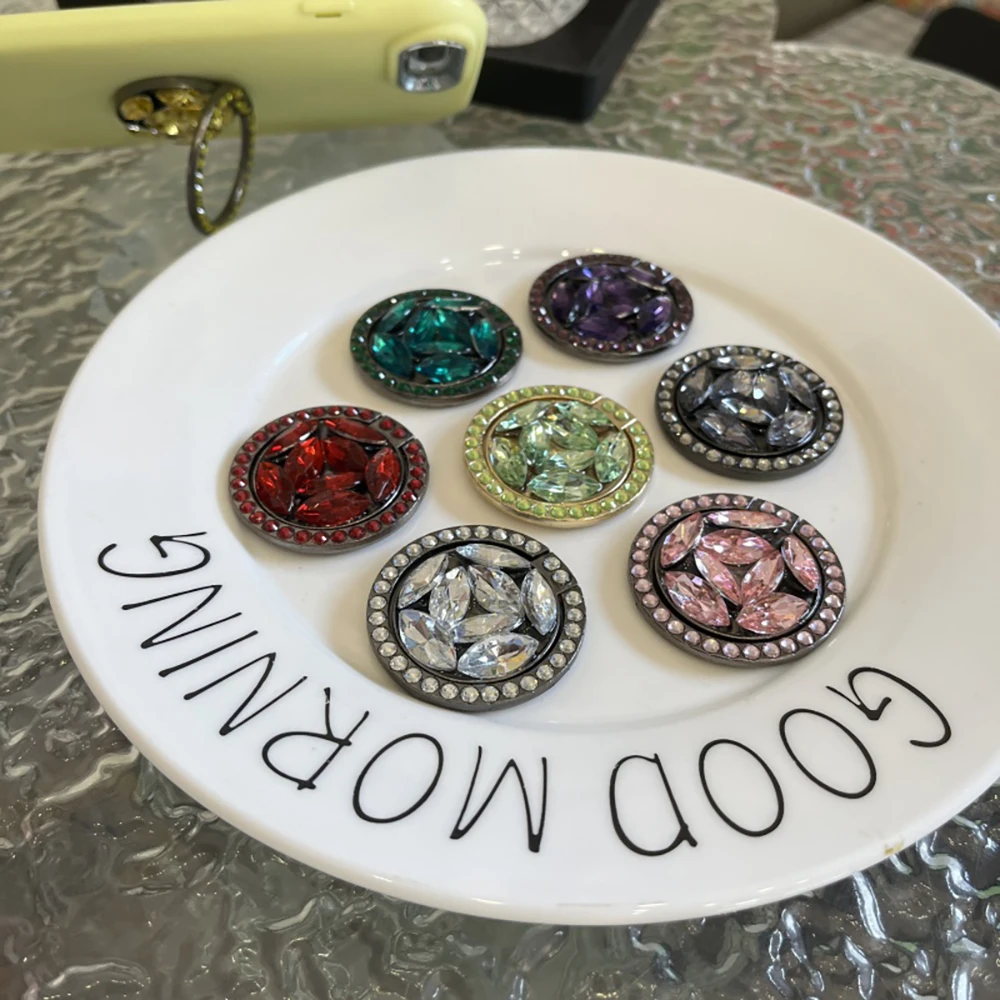 Luxury 3D Bing Diamond Phone Griptok Grip Tok Stand For iPhone Samsung Accessrioes Universal Holder Finger Ring Support Bracket #2