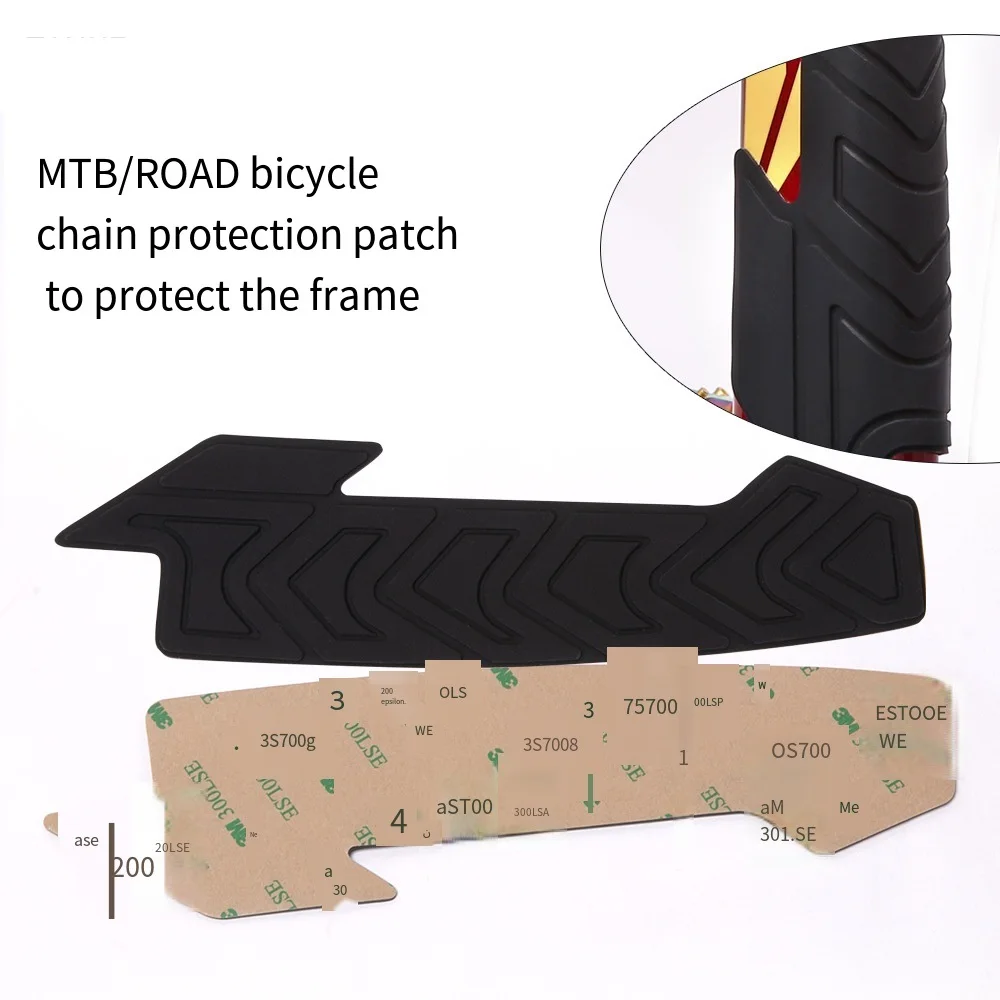 3D Silicone MTB Bike Chain Posted Guards Frame Scratch-Resistant Protector  Bicycle Care Guard Cover Cycling Accessories