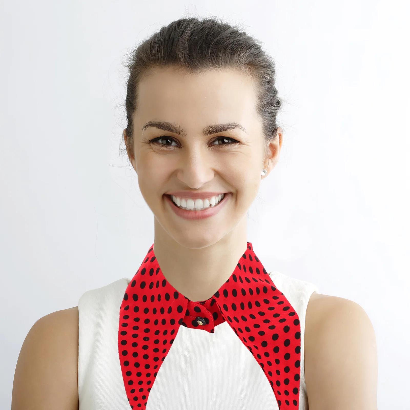 

Fake Collar Detachable Shirt Collar Women Large Pointed Style Soft Cotton Breathable Comfortable Accessory Party Casual Formal