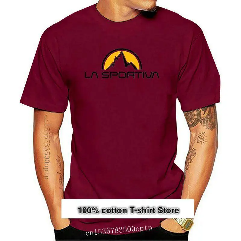 Camiseta de La Sportiva para hombre, Camisa de algodón puro, 2024