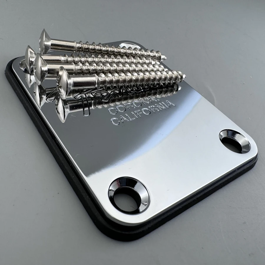 Custom Guitar Neck Plate With Most Popular Type Gold Chrome Black Available