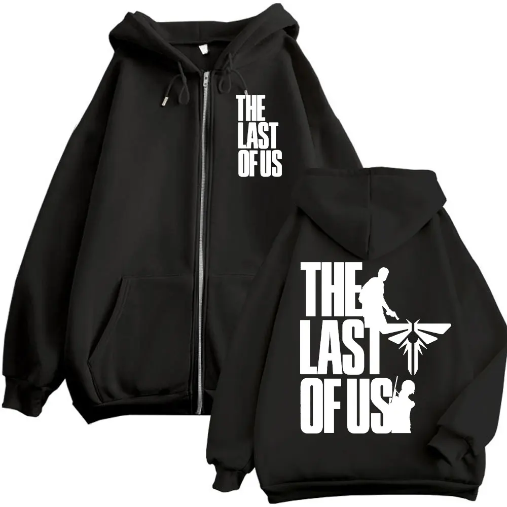 

The Last of Us TV Series Merch Zipper Hoodies Fashion Vintage Zip Up Sweatshirts High Quality Fleece Oversized Pullovers Unisex