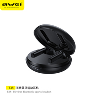 Awei T38 Bluetooth Earphones TWS Wireless HIFI Music Headset In-ear Sports Headphones Gaming Earbuds 300mAh Long Standby