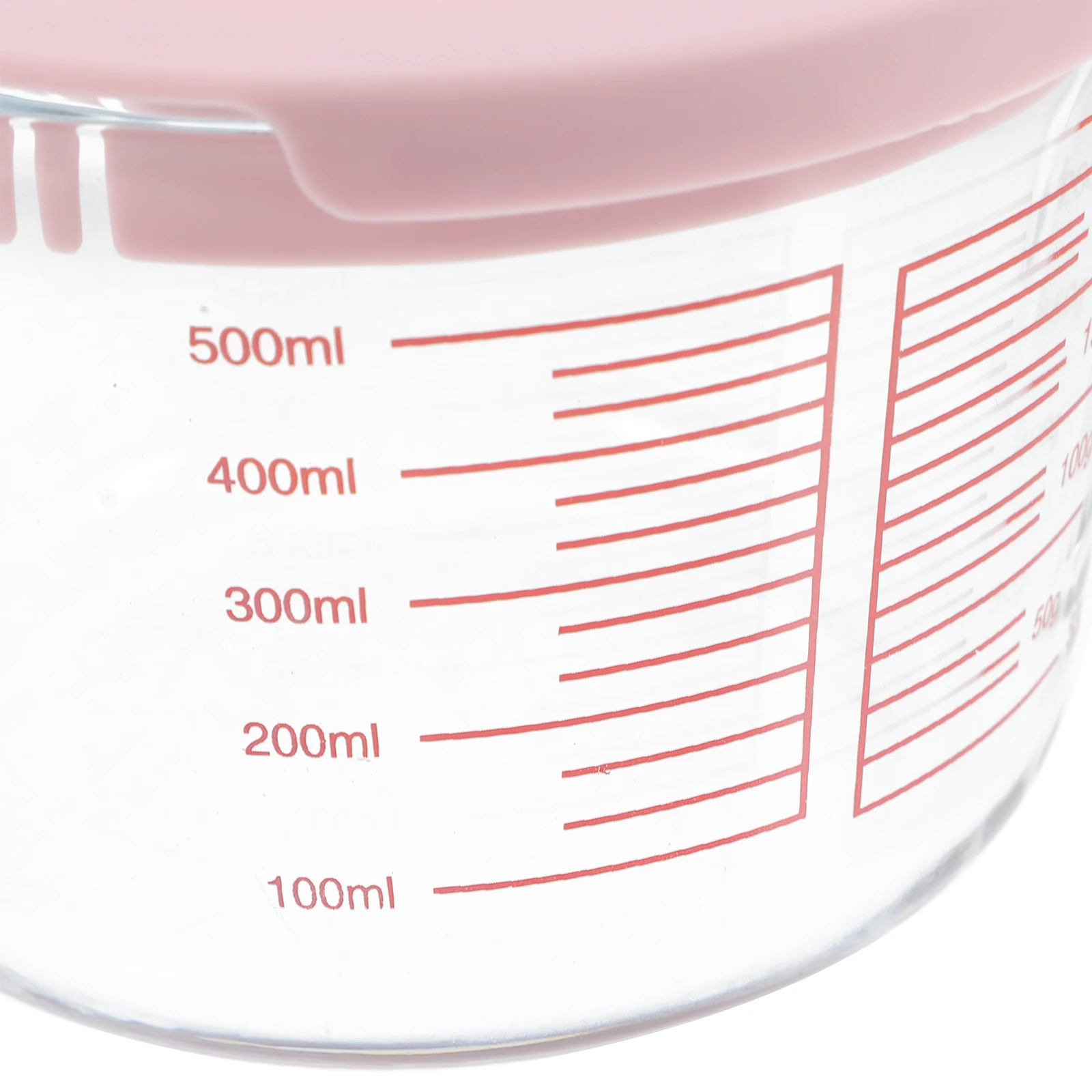 

Heat-Resistant Glass Measuring Cup Clear Scale Sturdy Kitchen Tool Easy Hold Comfortable Handle Long Service Life Lid Design