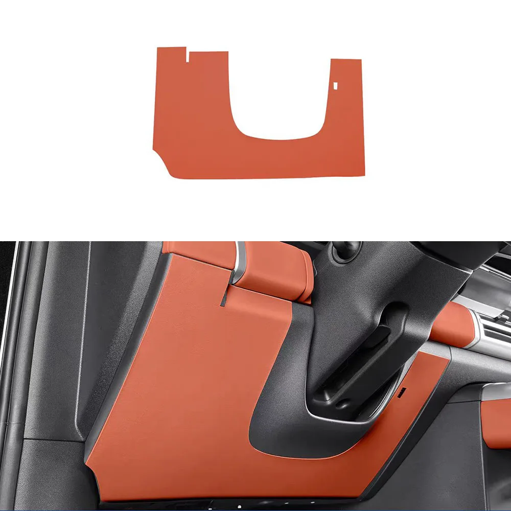 Anti Kick Pad For BYD Equation Leopard Titanium 7  Scratch Resistant And Wear Resistant Leather Pad Driver Panel Anti Kick Pad