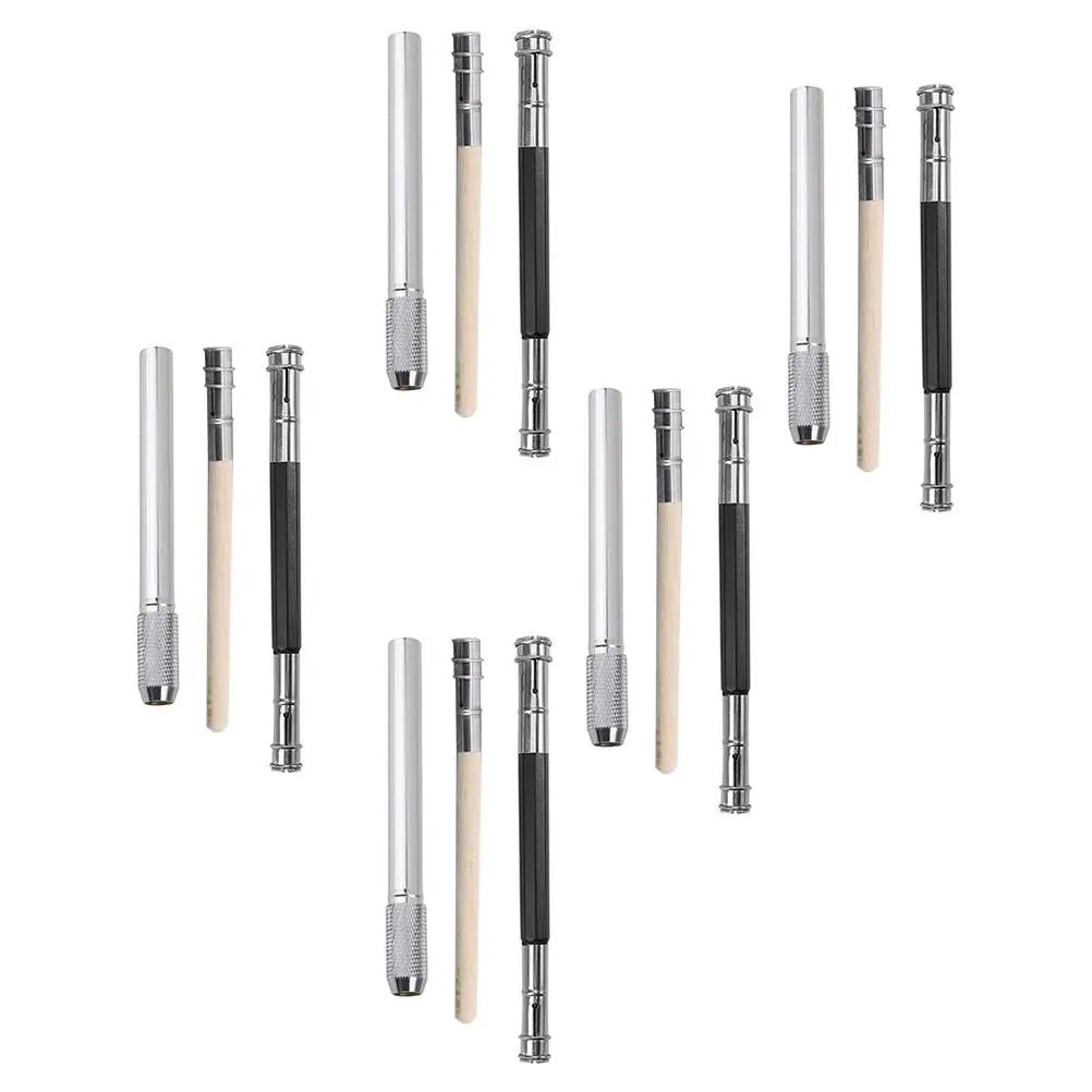 15 Pcs Pencil Extender Durable Double Ends Holder Extend Short Pencils Artists Students Drawing Tools Lightweight Portable