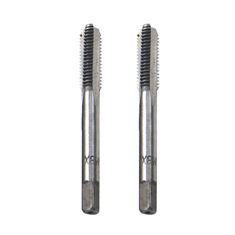 2pcs Thread Tap Set M3-M16 HSS Screw Tap Drill Bit Set Silver Straight Flute Plug Tap M3x0.5 M4x0.7 M5x0.8 M6x1.0 Hand Tools