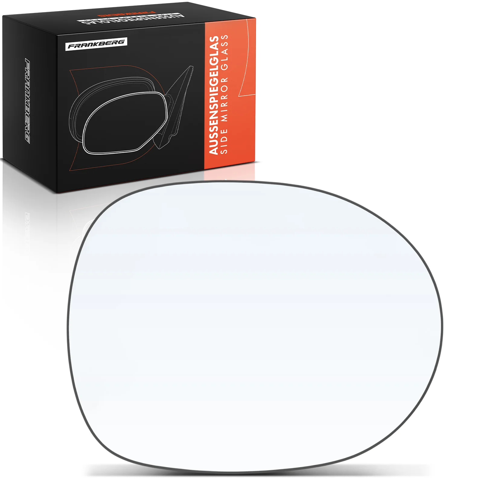 Frankberg 1x spiegelglas, buitenspiegel, linkerzijde, voor Honda Stilo Multi Wagon, Civic VIII Hatchback, 76253SMGG31