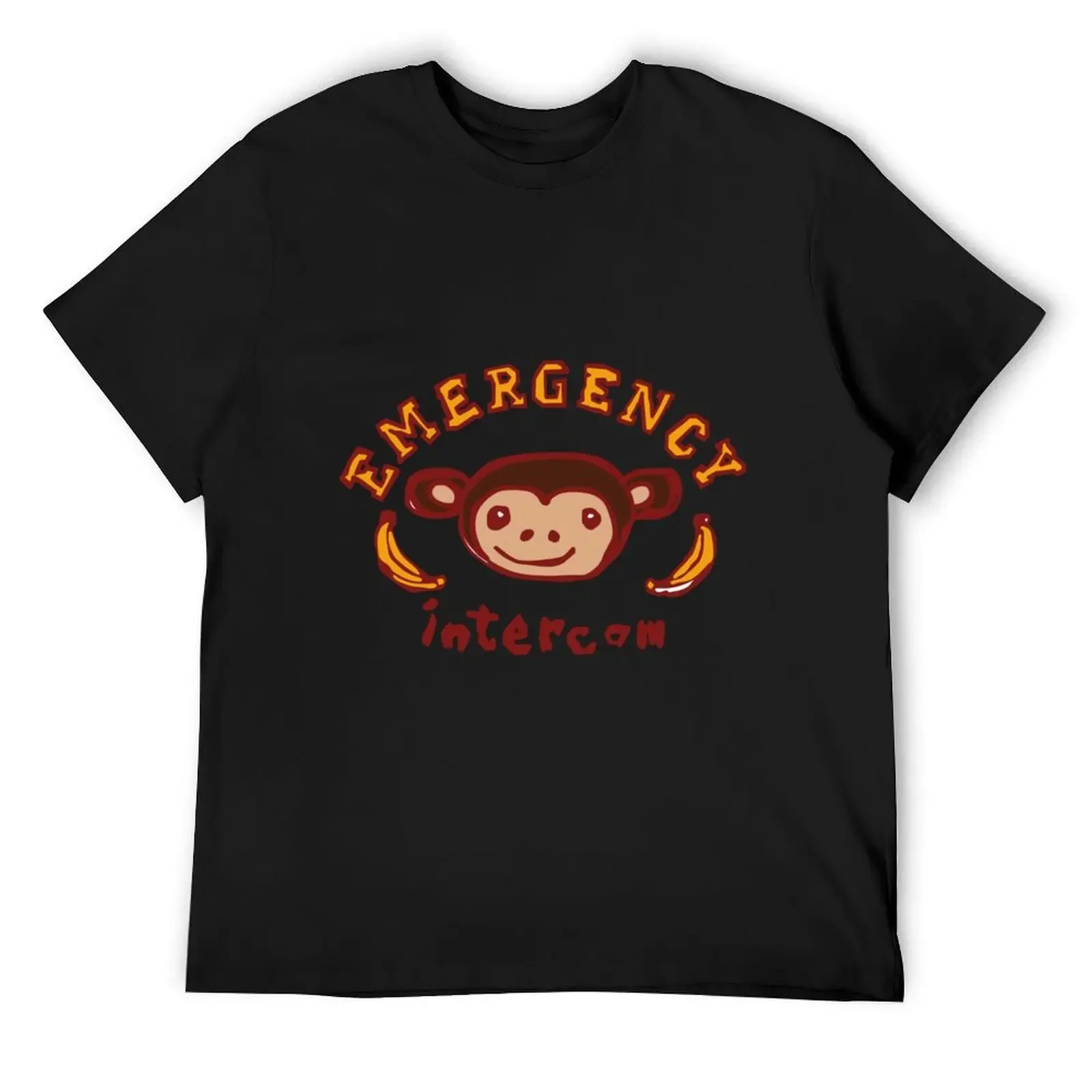 

Emergency Intercom Monkey T-Shirt tees anime clothes fitted t shirts for men