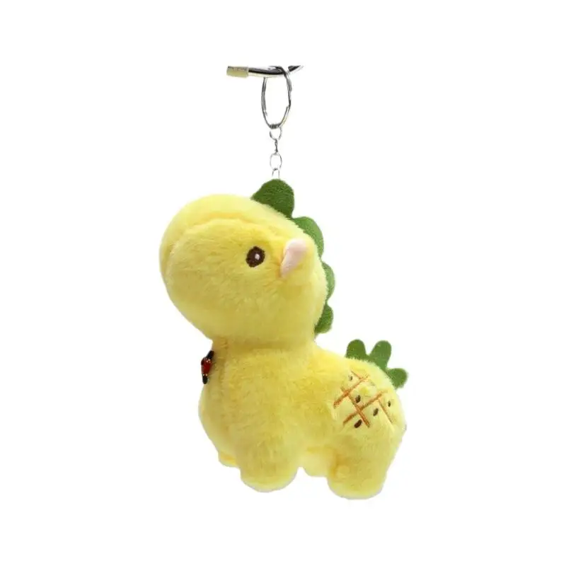 سلسلة مفاتيح على شكل حصان كرتوني محشو بالفواكه، دمية محشوة لطيفة، قلادة للحقائب، زينة وإكسسوارات، هدية