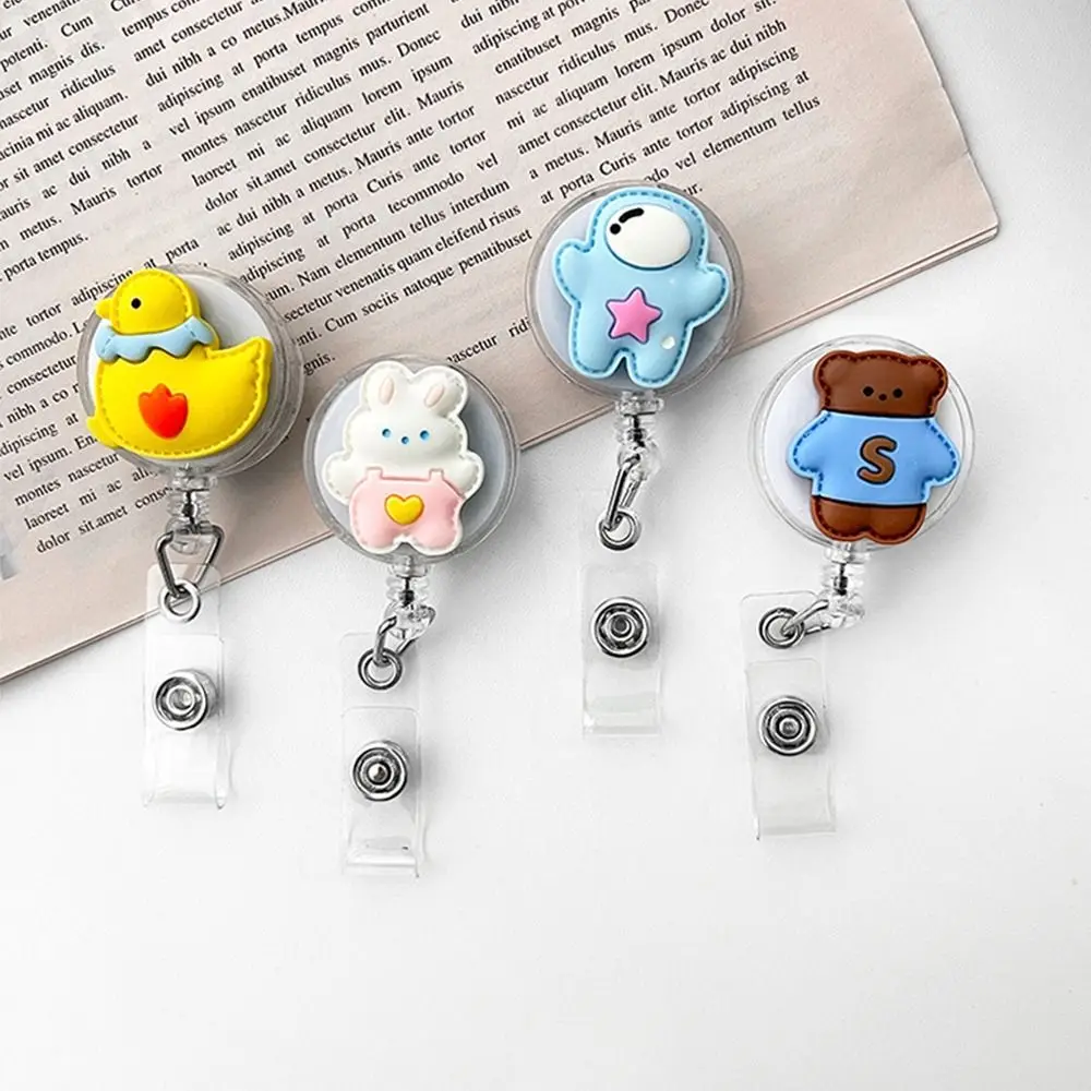 

Doctor Cartoon Staff Card ID Card Office Supplies Buckle Reel Clip Badge Reel Holder Lanyard Badge Chest Pocket Clip