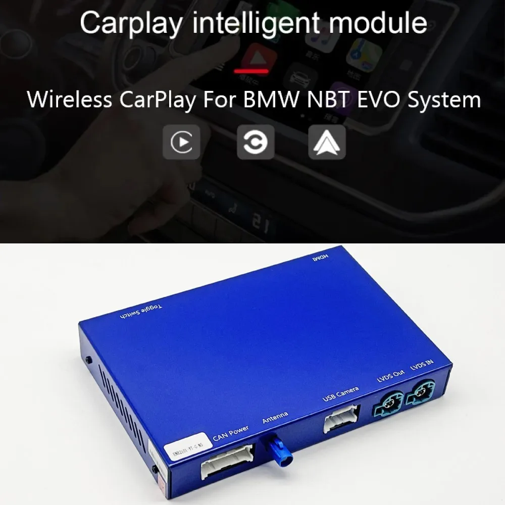 

Car Wireless Carplay Interface Box Activator Apple Android Auto Module For BMW NBT CIC EVO 1234567 Series E90 E91 X1-X6 M2-M6