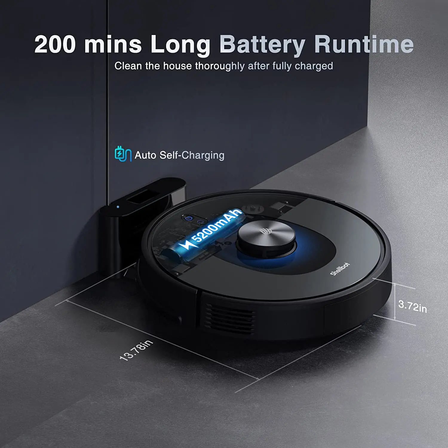 SL60 Best Commercial Black 8000pa Ce Rohs Carpet Wholesale Empty Vacuum-Mop 3 In 1 Charging Intelligent Robot Vacuum Cleaner