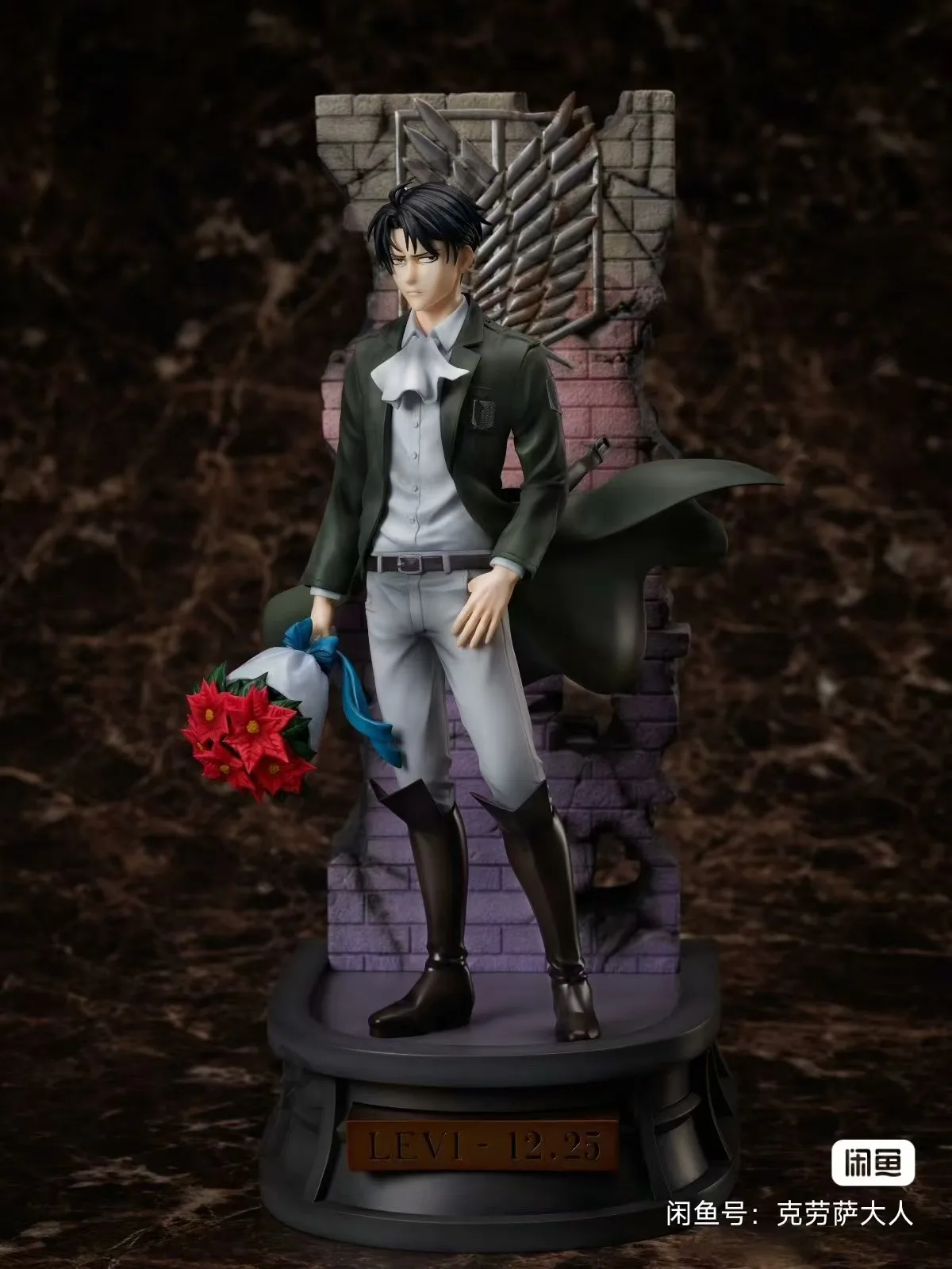 

Подлинная аниме «Атака Титанов» Леви Акерман на день рождения 1/7, гаражные наборы для косплея, мультяшная фигурка, модель, украшение для рабочего стола, рождественский подарок