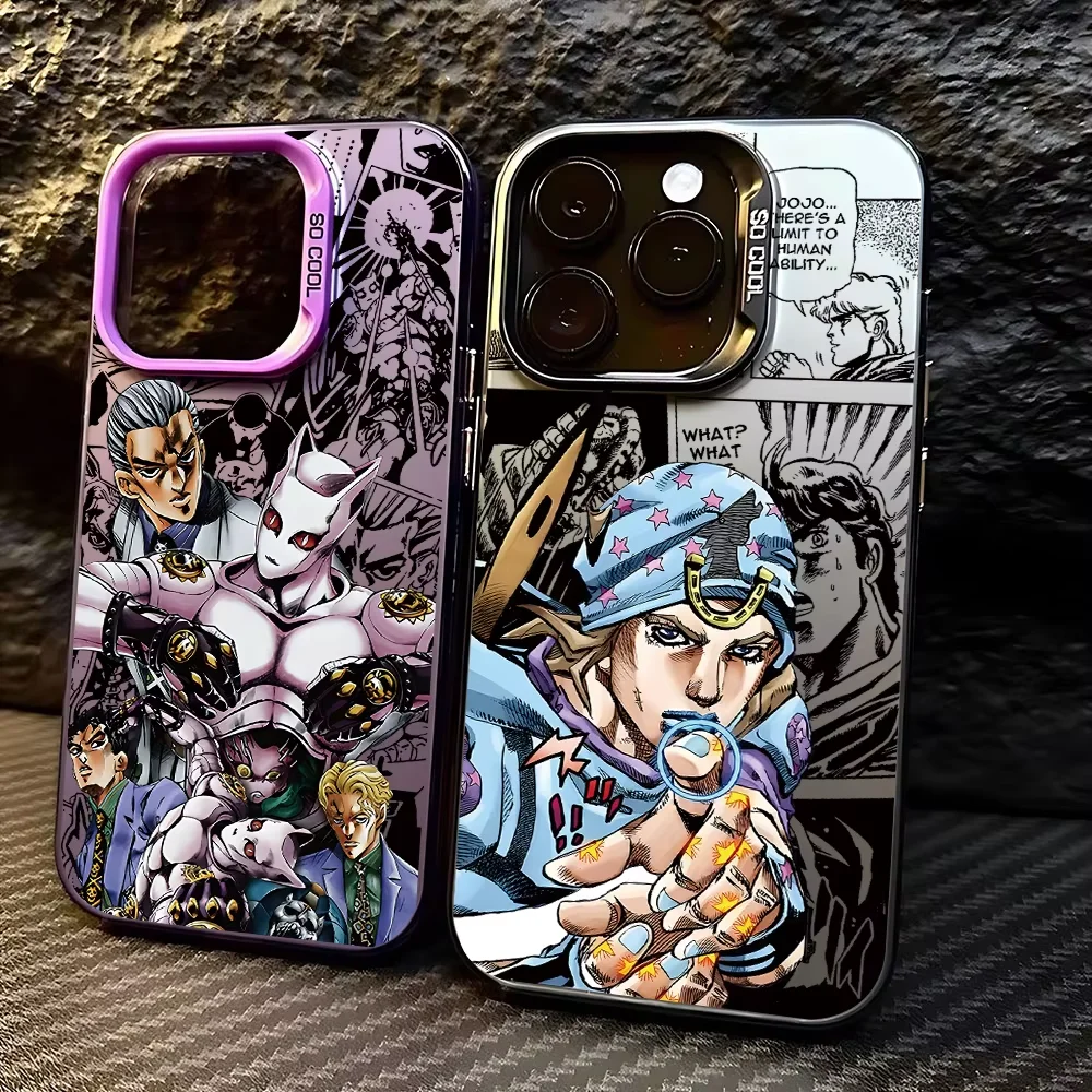 Jojos Bizarre Adventure SBR Handyhülle für iPhone 17 Air 16e 15 14 13 12 11 Pro Max Plus Mini SE 2020 2022 stoßfeste Stoßstange