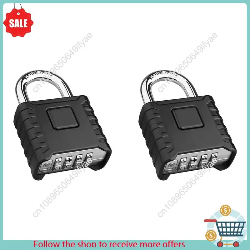 

Y67A-2X Heavy Duty Combination Padlock, Outdoor Padlock, Mechanical Combination Lock For Lockers,Gates(Black)