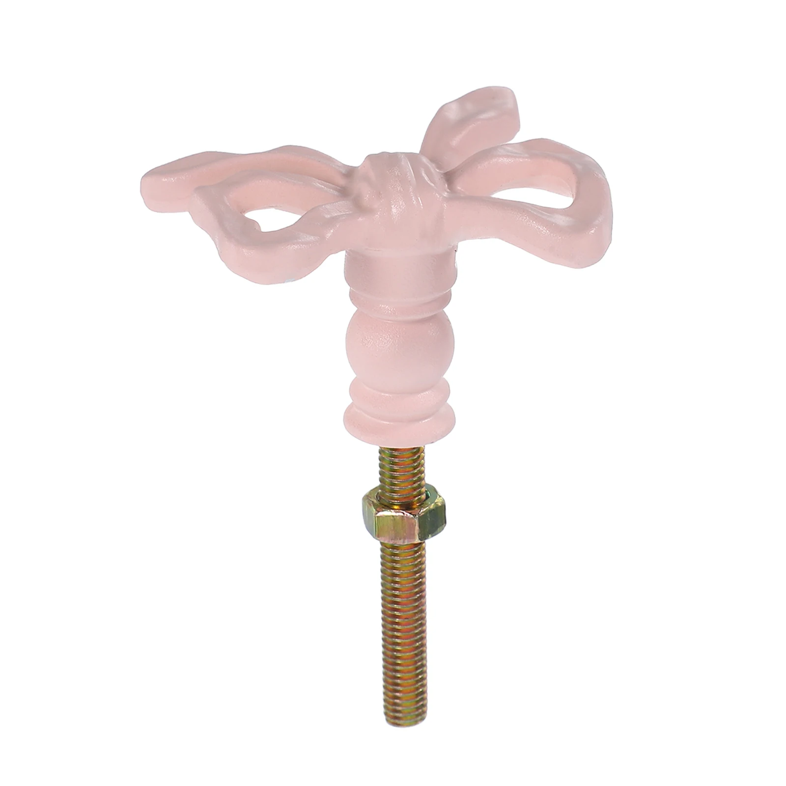 

Pink Bow Knot Drawer Pulls Cabinet H les Iron Vintage Bedroom Dresser Knobs Decor Closet Door Hardware Furniture