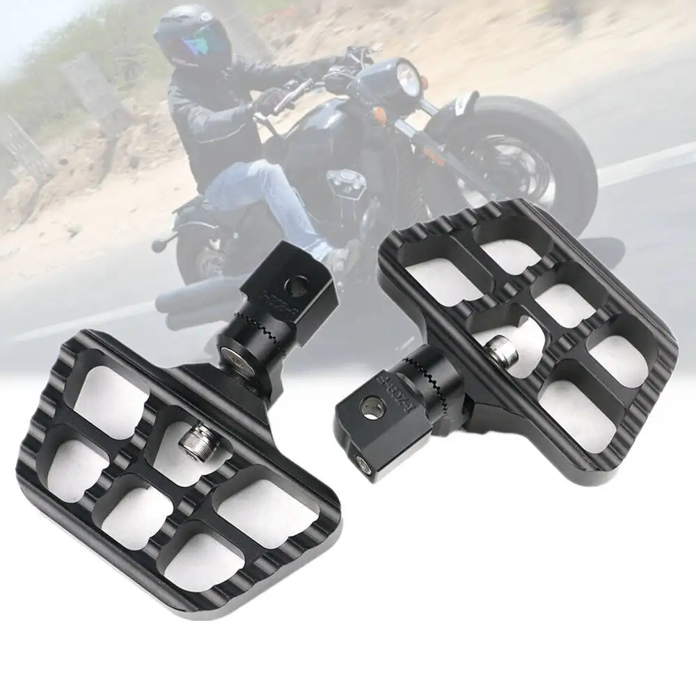 

1 Pair Motorcycle Front Floorboards Footrest Rotatable Rider Adjustable FootPegs For Indian Scout Twenty Sixty Rogue Bobber