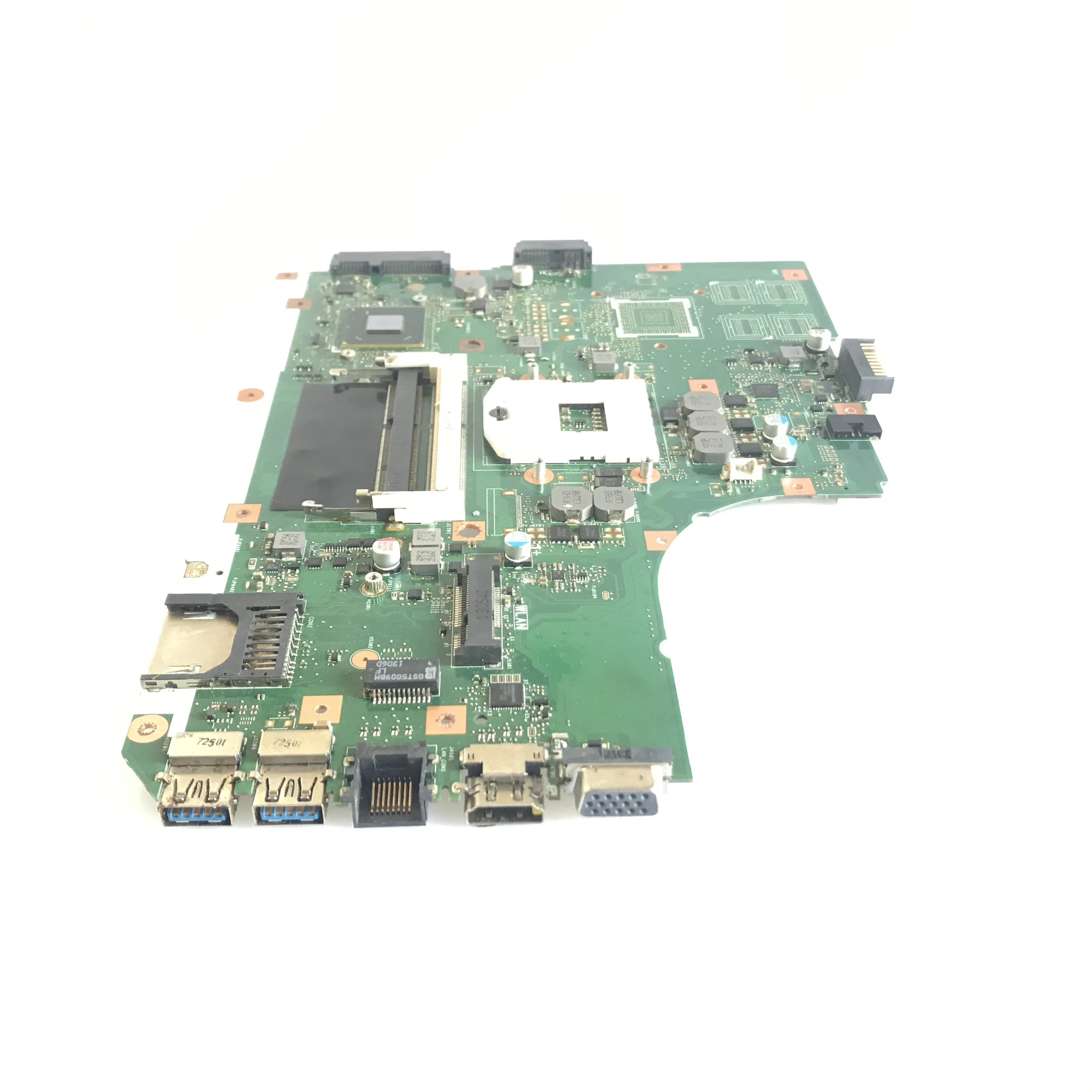 Placa-mãe portátil para ASUS, K55VD, A55V, K55A, UMA, Suporta I3, I5, I7, DDR3, 100% testado