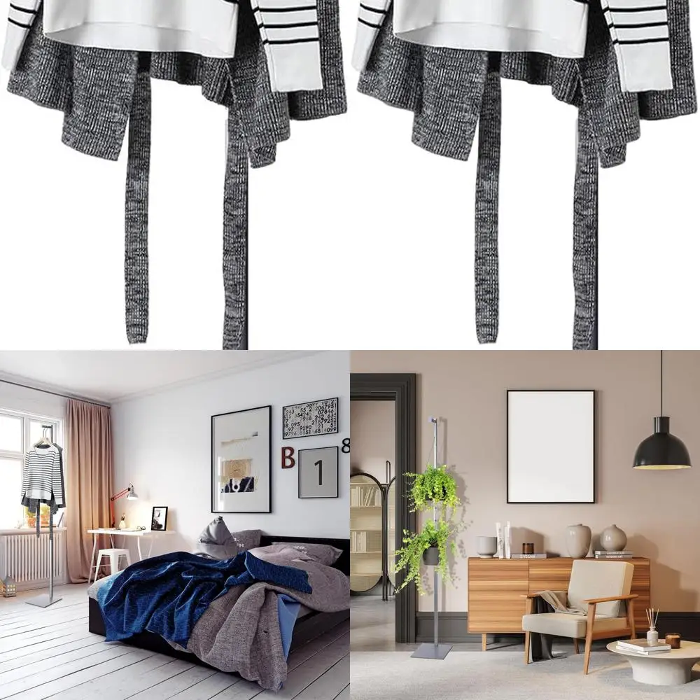 

48-72 Inch Adjustable Metal Garment Rack for Single T-Shirt Display - Ideal for Thrift Shops and Retail