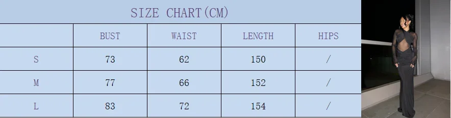 Abito lungo sexy in rete increspata per le donne vedere attraverso patchwork manica lunga abiti lunghi sottili festa femminile clubwear ballo di fine anno 2025 nuovo