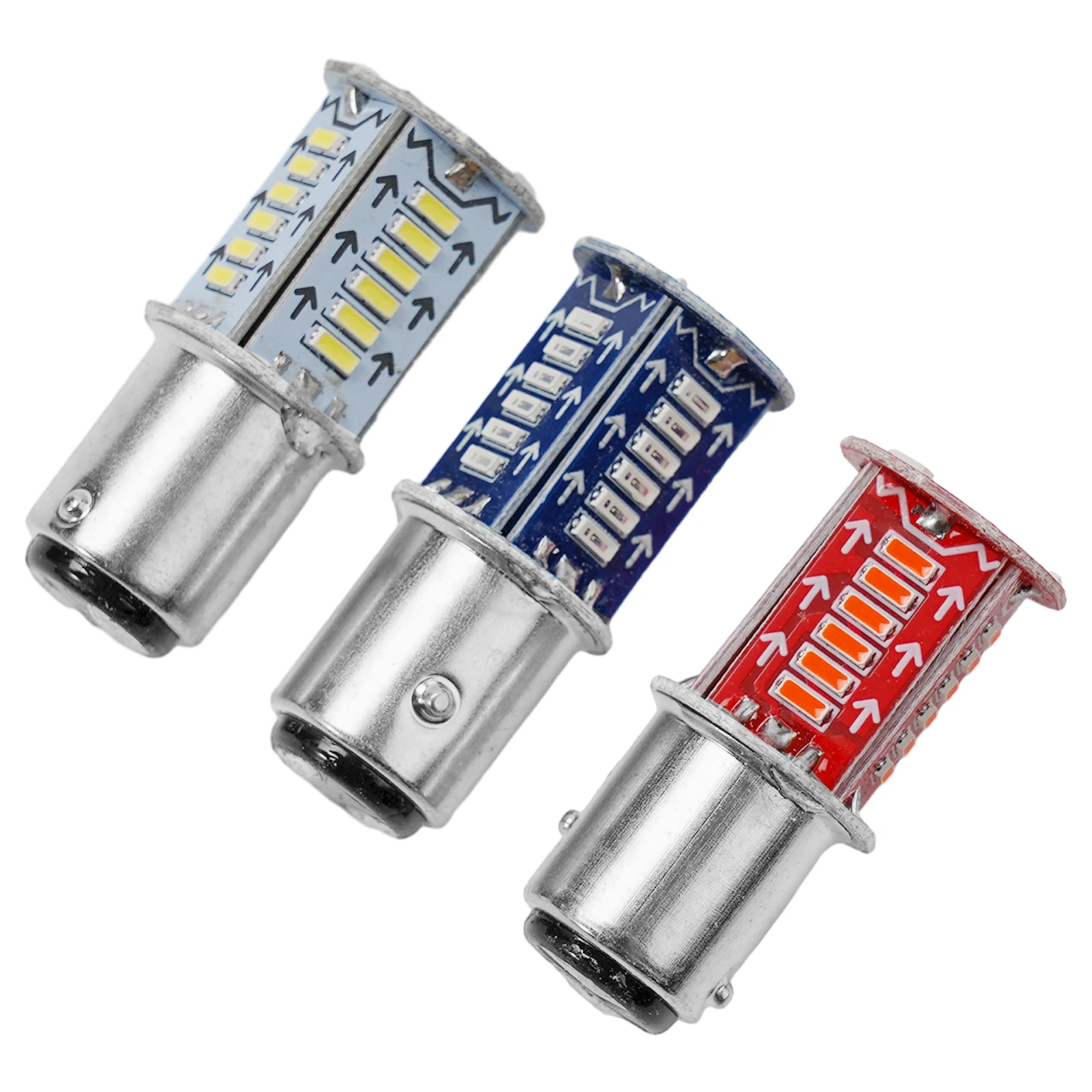 Bombillas LED de freno trasero Universal para coche, señal de giro secuencial de 12V, lámparas de estacionamiento inversas de freno para motocicleta, 1157, 1 unidad