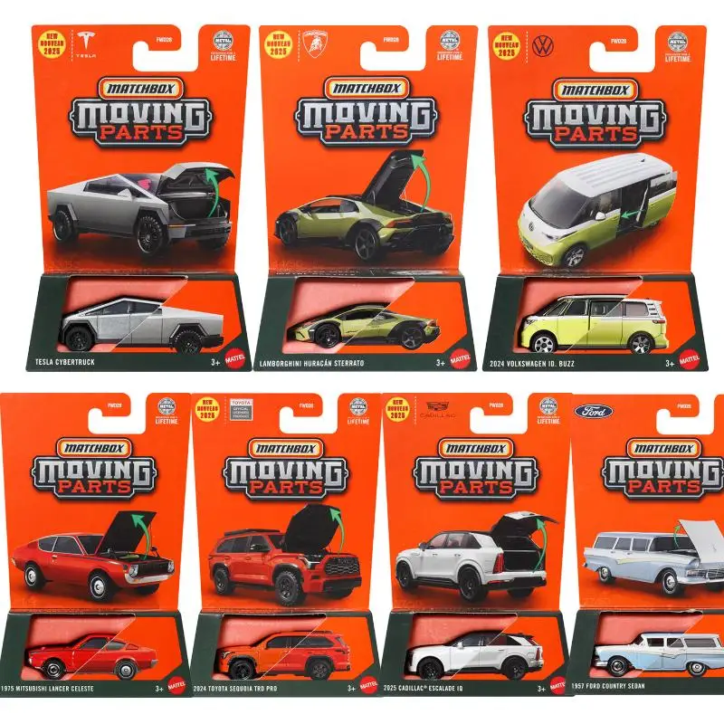 

Интерактивный набор игрушек Mattel Matchbox - 1962 Ford England Lamborghini Tesla Cadillac, масштаб 1/64, литые модели автомобилей, коллекция подарок