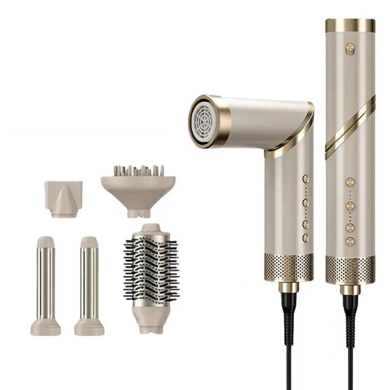 

【Hot】Multi-functional High-Speed Hair Dryer 9-in-1 Hair Styling Tool Multi Cool/Hot Air Brush Suitable for All Hai r Type Hair S