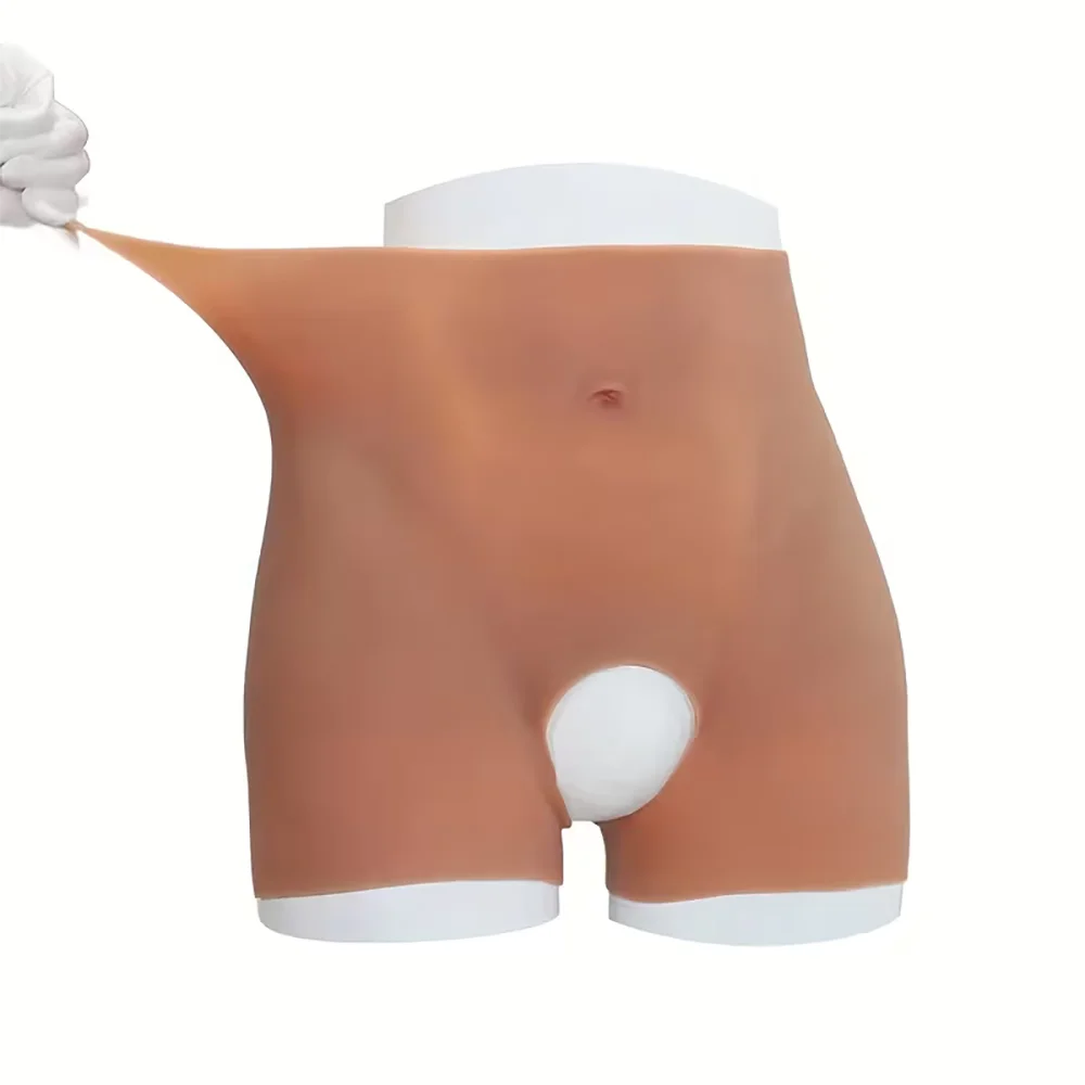 Silicone reinforced lifting pants, peach-shaped buttock shaping pants, seamless design, breathable material