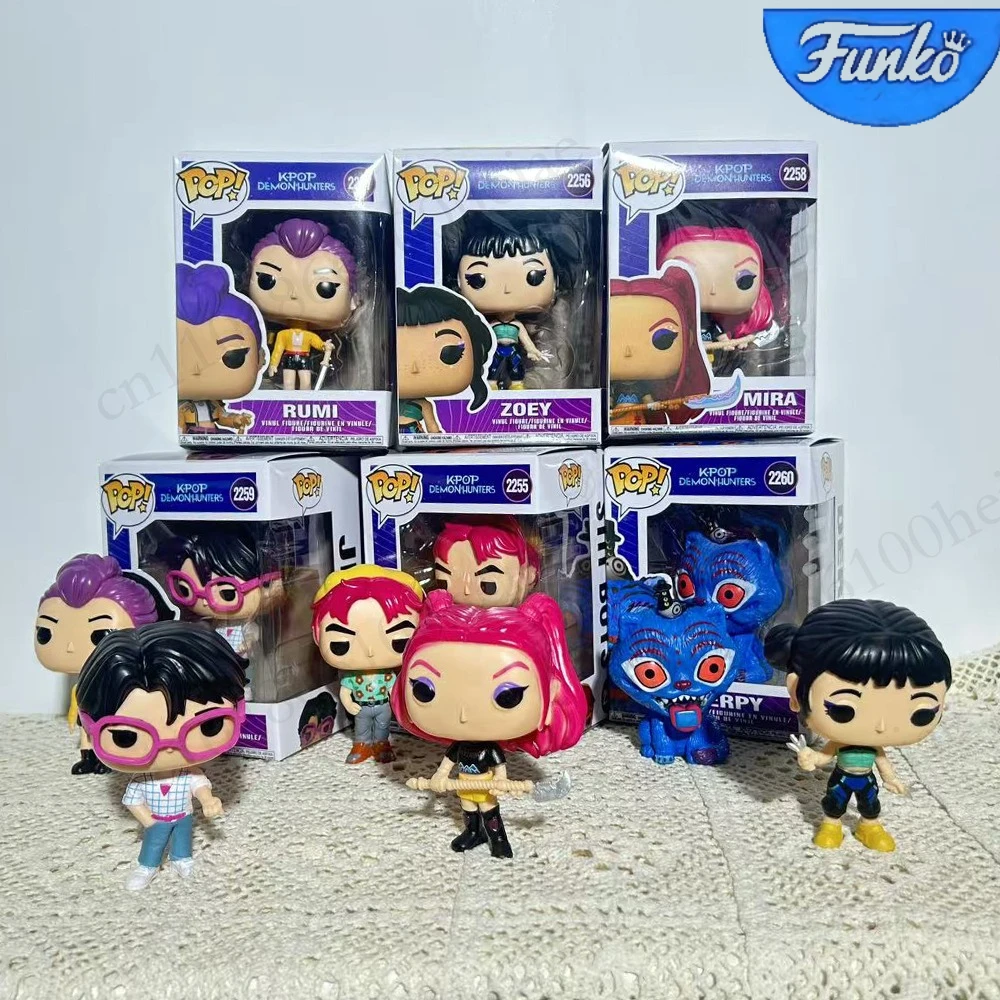 New Anime Demon Hunter K-pop Style Action Figures Rumi Zoey Mira Saja Boys Cosplay Vinyl Toys Fan Gift Ornaments