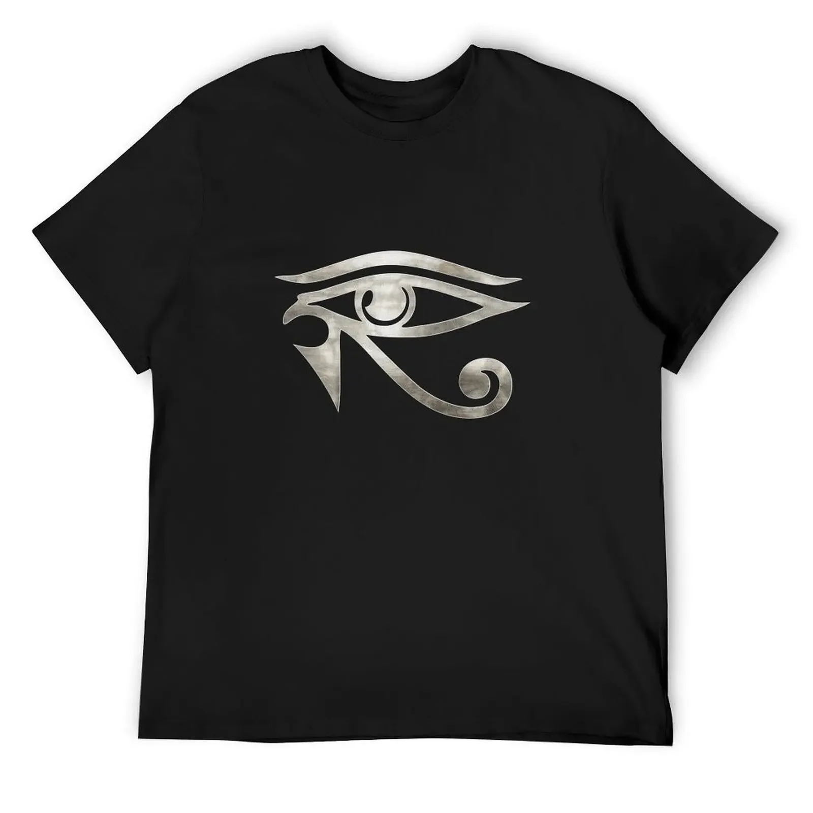 

Eye of horus silver w T-Shirt anime Clothing cotton man t-shirts graphic shirts plus size men clothing