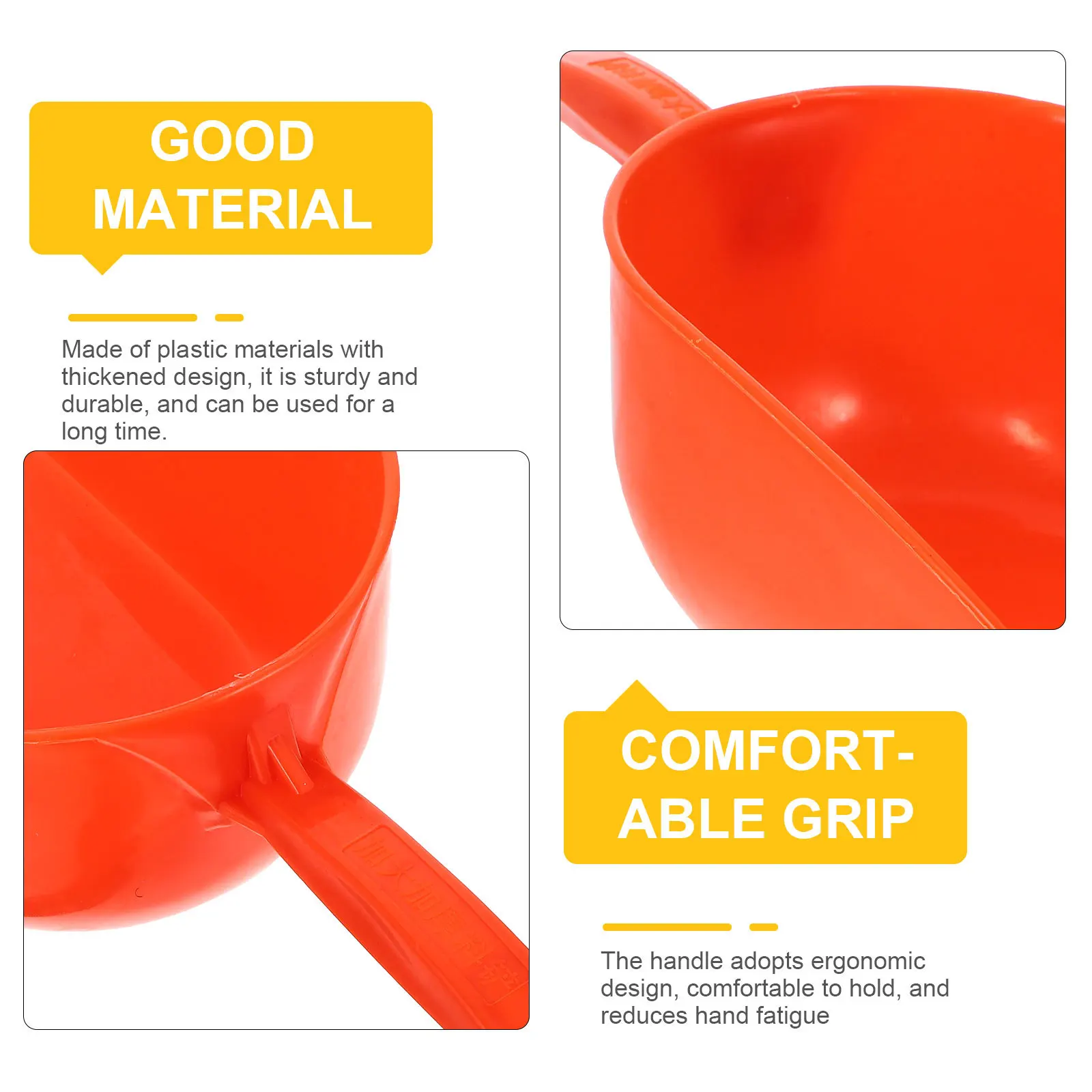 

Reusable Thick Plastic Poultry Feed Shovel Durable Large Scoop Tool for Farm Livestock Grain Feed Scoop Food Shovel