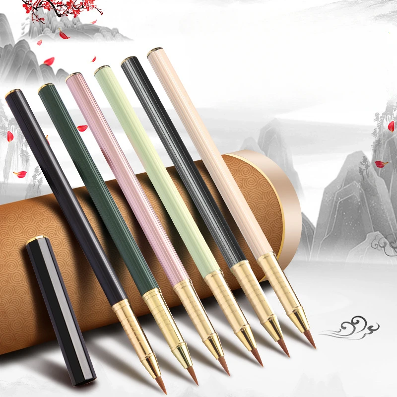 1pc Pen style brush, small Kai, wolf hair soft pen, portable beautiful pen, stationery supplies