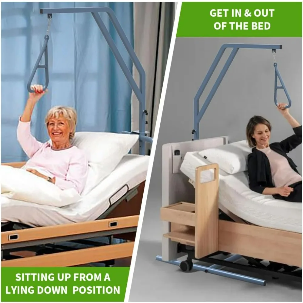 Trapeze Bar For Bed Mobility Trapeze For Elderly Bed Pull Up Floor Stand Bar Assisting Elderly Tool-free Assemble