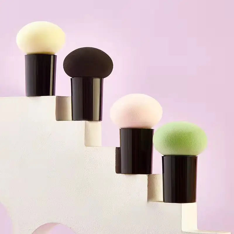 1PC Paddestoel Hoofd Cosmetische Bladerdeeg Foundation Make-up Spons Poederdons Beauty Make-up Tool Gladde Spons