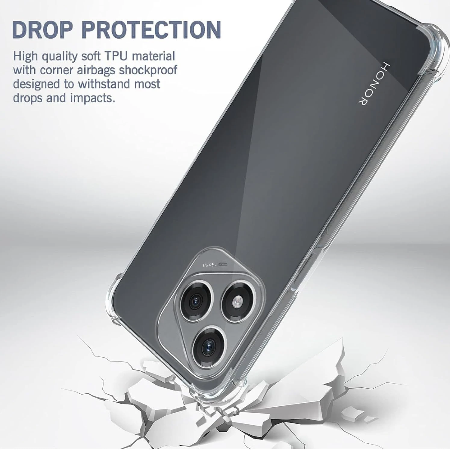 حافظة شفافة من مادة TPU مقاومة للصدمات بأربعة زوايا لهاتف Honor 400 Lite 5G غطاء حماية شفاف كابا Fundas