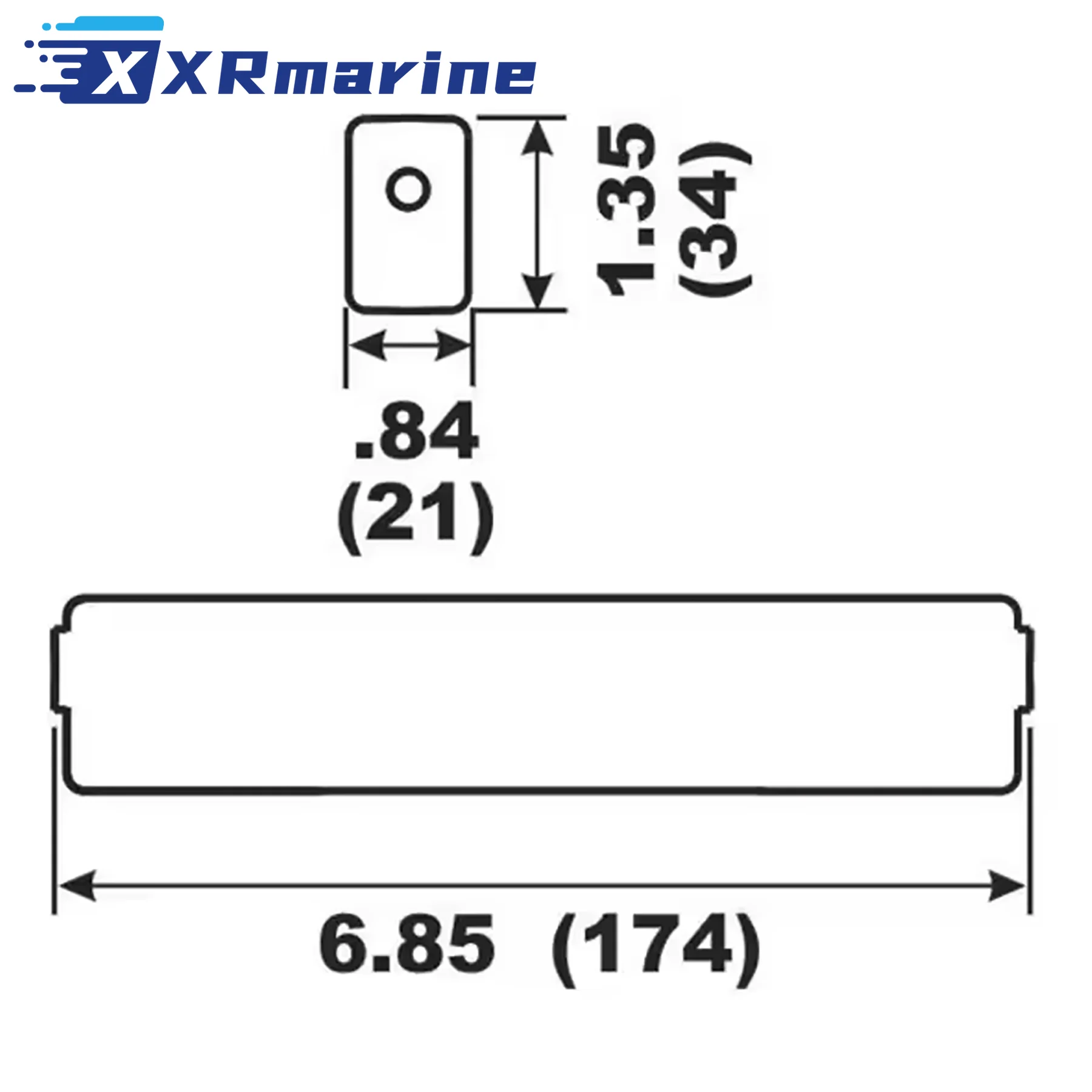 5007089 433580 Fits for OMC Johnson Evinrude BRP 40-300 HP Outboard Engine Drive System New Power Trim Bar Zinc Anode 5010190