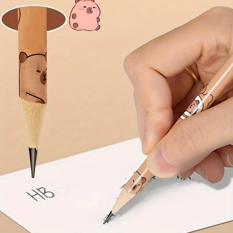 30 Stück Holzstifte, Capibala-Bleistifte, unverzichtbare Werkzeuge für Buchhaltung für Studenten und Illustratoren – Detail 7
