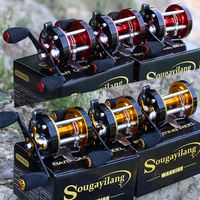 Sougayilang Drum Fishing Reel 5.2:1 Gear Ratio Metal Corrosion Resistant Baitcasting Reels Pesca Saltwater Spinning Reel