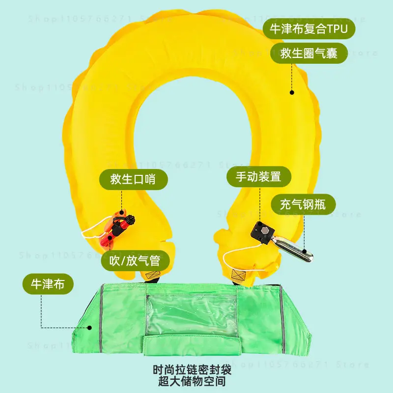 Self Rescue Bracelet Portable Diving Emergency Bracelet Lightweight Life Rescue Bracelet Fast Inflation for Swimming Diving