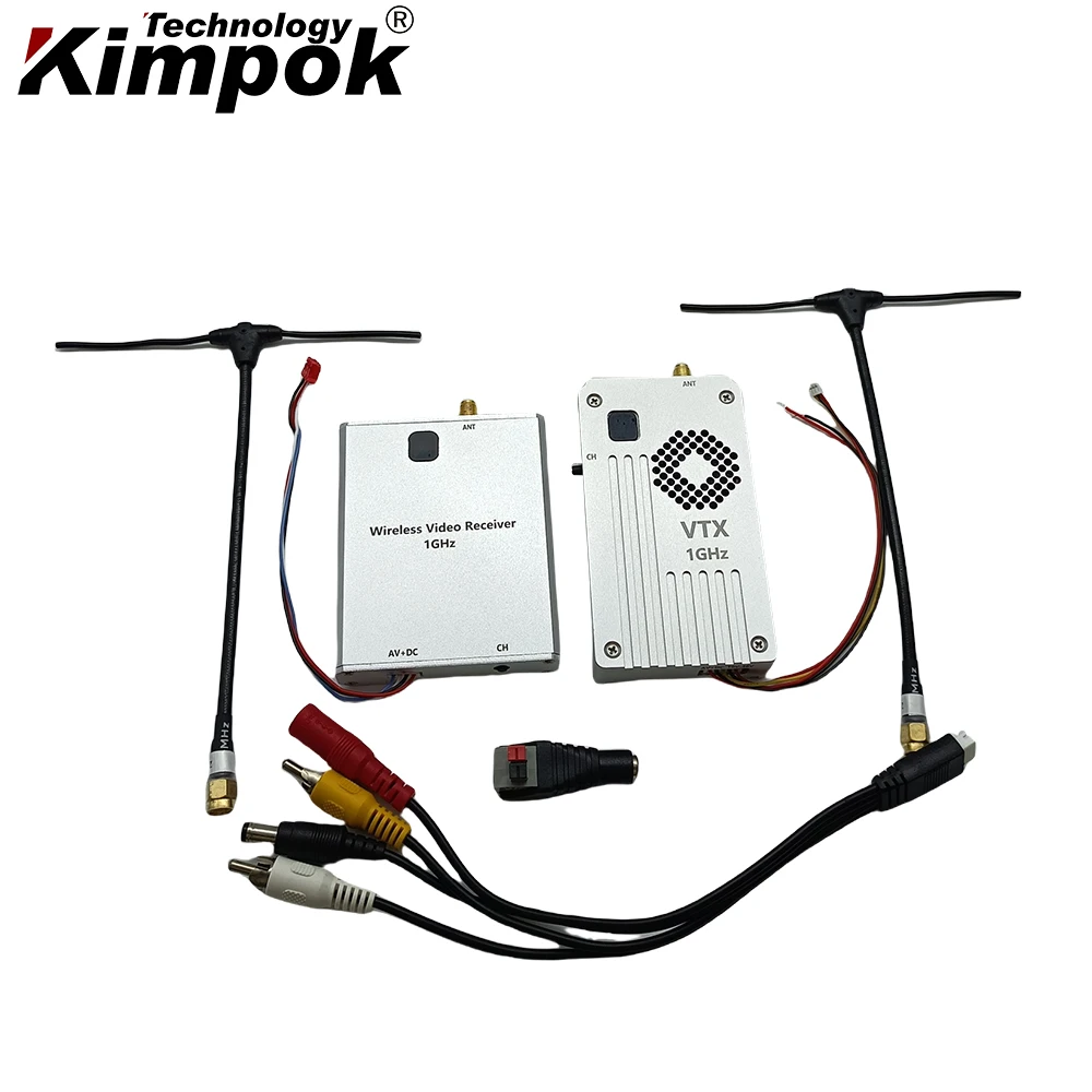 Transmisor y receptor de vídeo inalámbrico 1g 5W Fpv Vtx para transmisión de largo alcance